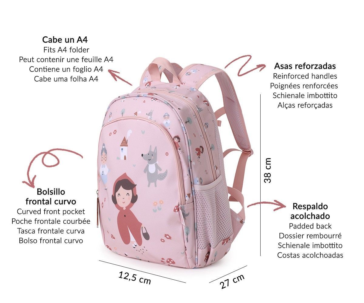 Mochila Mediana Little Red + Llavero Personalizable - Imagen 2