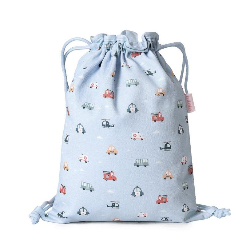 Mochila Saco Tela City Cars Personalizable