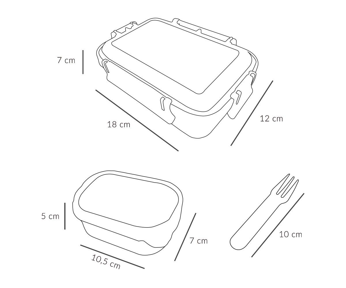 Caja Almuerzo Bento Magical Forest - Imagen 4