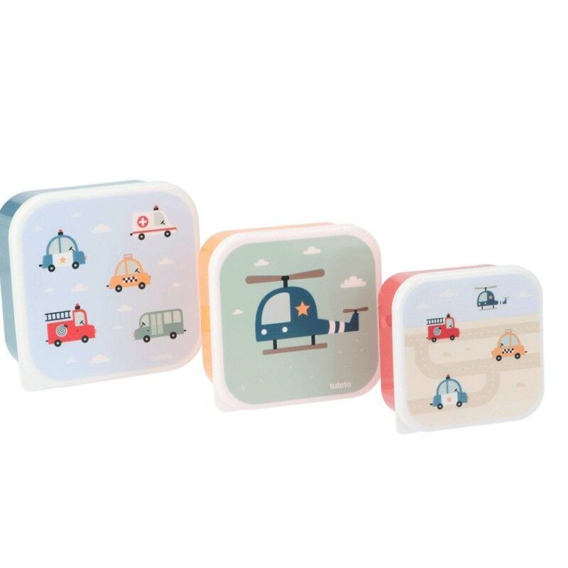 3 Cajas Almuerzo City Cars