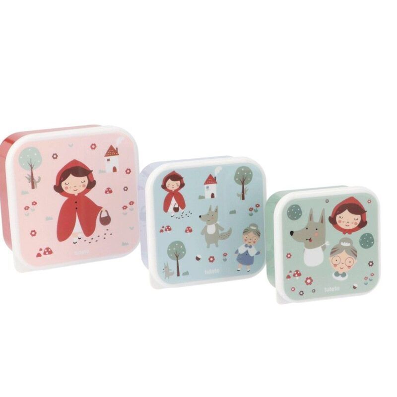 3 Cajas Almuerzo Little Red