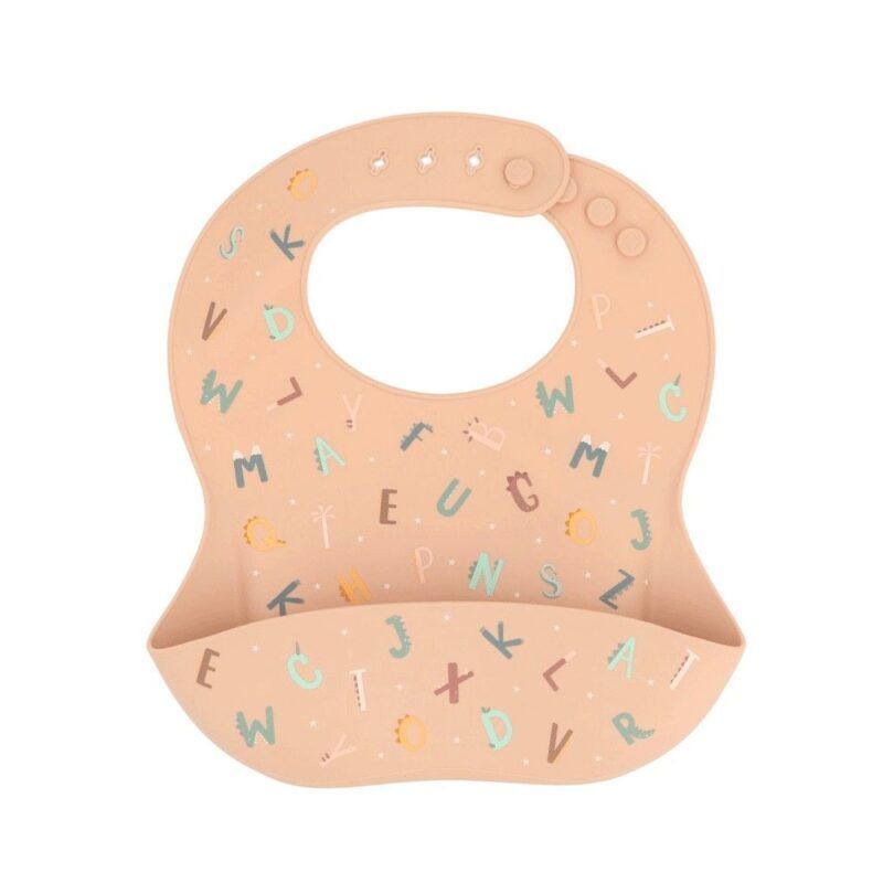 Babero Silicona Funny Letters