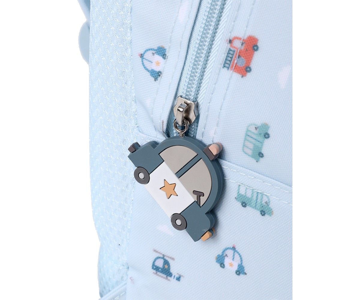 Mochila Mediana City Cars + Llavero Personalizable - Imagen 2
