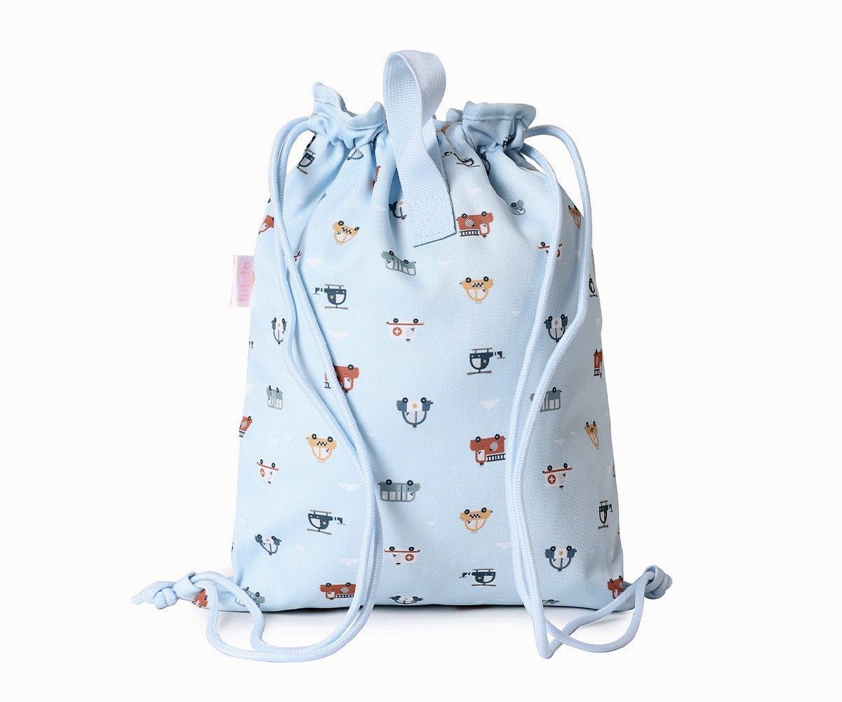 Mochila Saco Tela City Cars Personalizable - Imagen 2