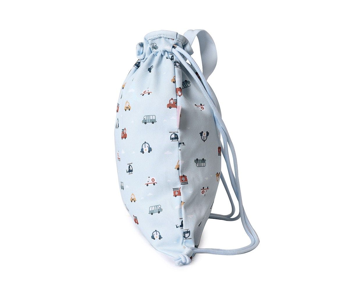 Mochila Saco Tela City Cars Personalizable - Imagen 3