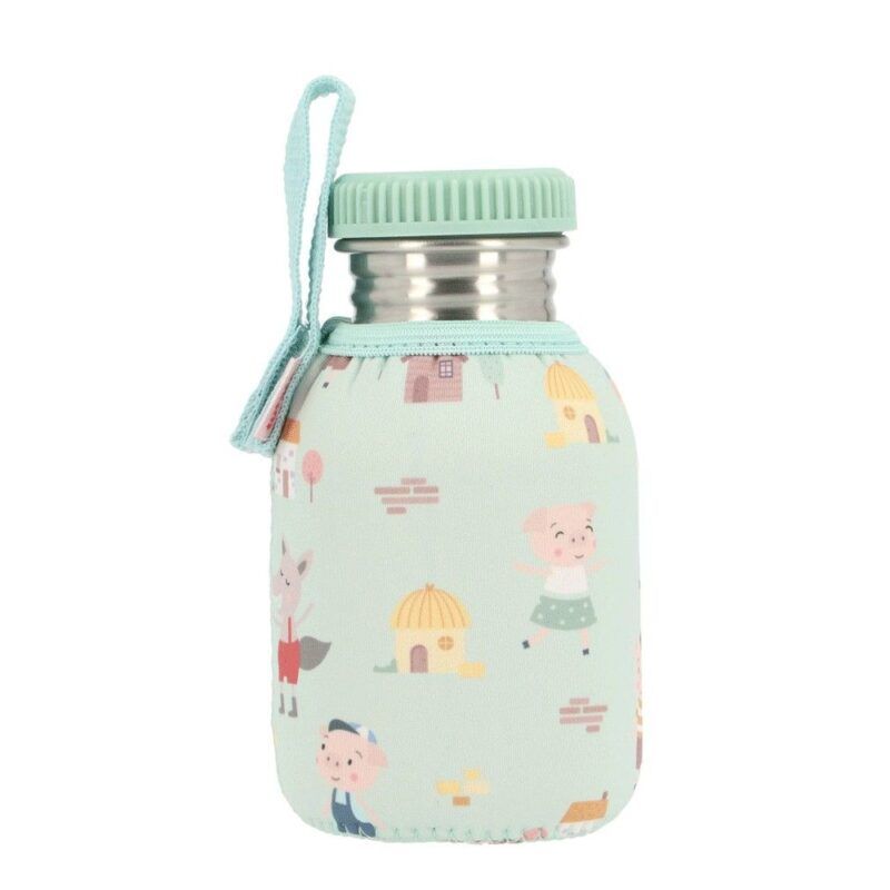 Botella Acero con Funda The Three Little Pigs 350ml