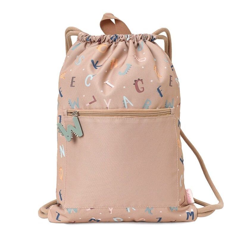 Mochila Saco Impermeable Funny Letters Personalizable