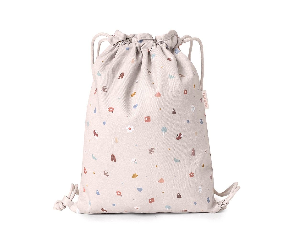 Mochila Saco Tela Geometric Nature Personalizable