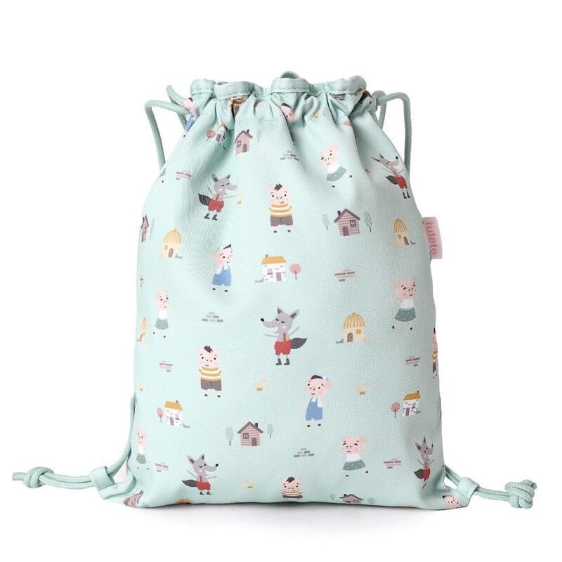 Mochila Saco Tela The Three Little Pigs Personalizable