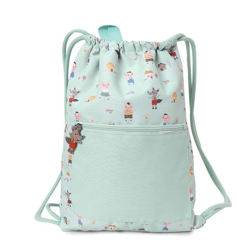 Mochila Saco Impermeable The Three Little Pigs Personalizable