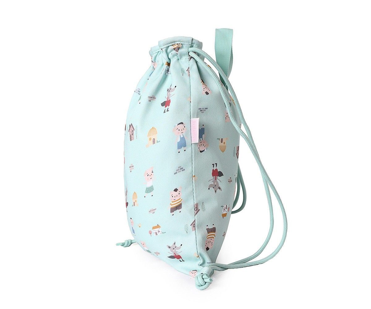 Mochila Saco Tela The Three Little Pigs Personalizable - Imagen 2
