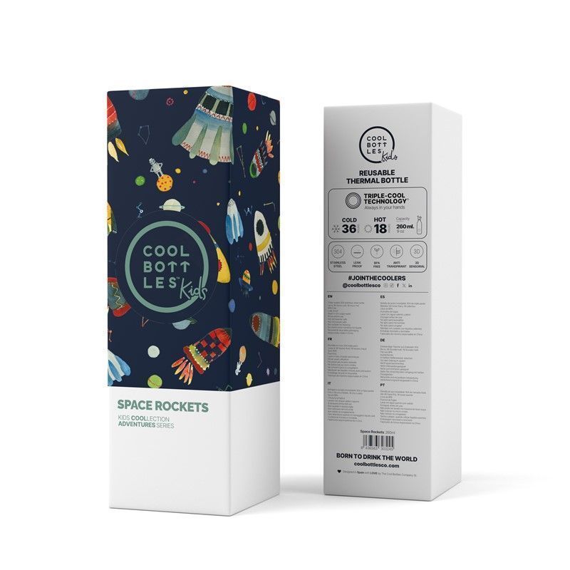 The Kids Bottle - Space Rockets 260ml - Imagen 3