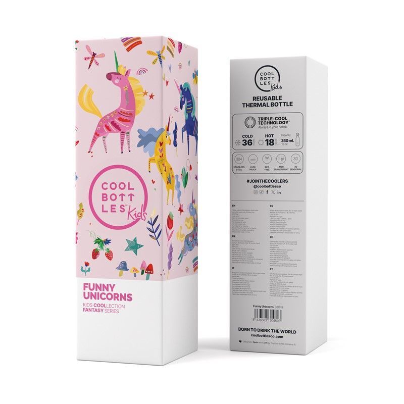 The Kids Bottle - Funny Unicorns 350ml - Imagen 4