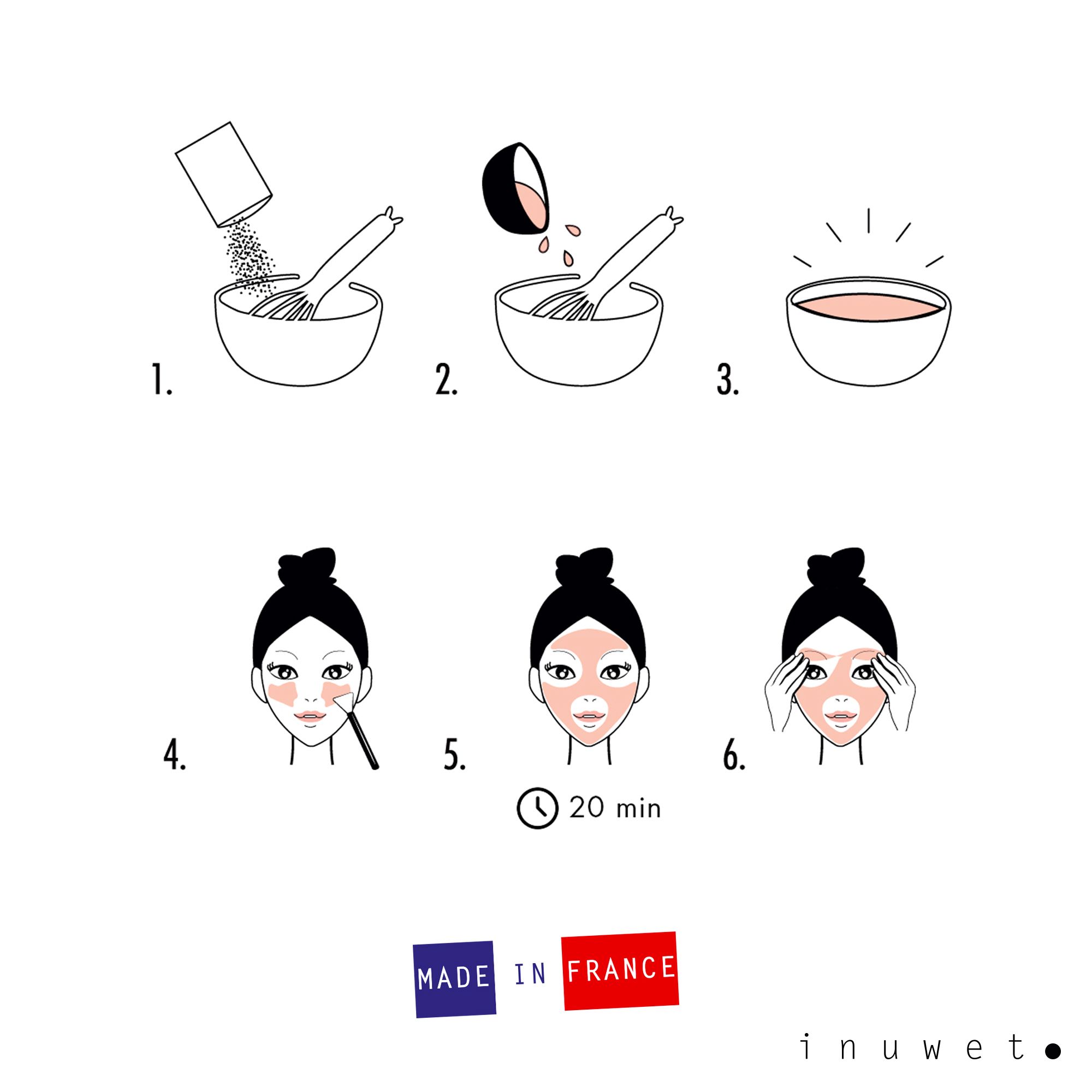 Set completo DIY mascarilla facial peel-off en polvo - Imagen 4