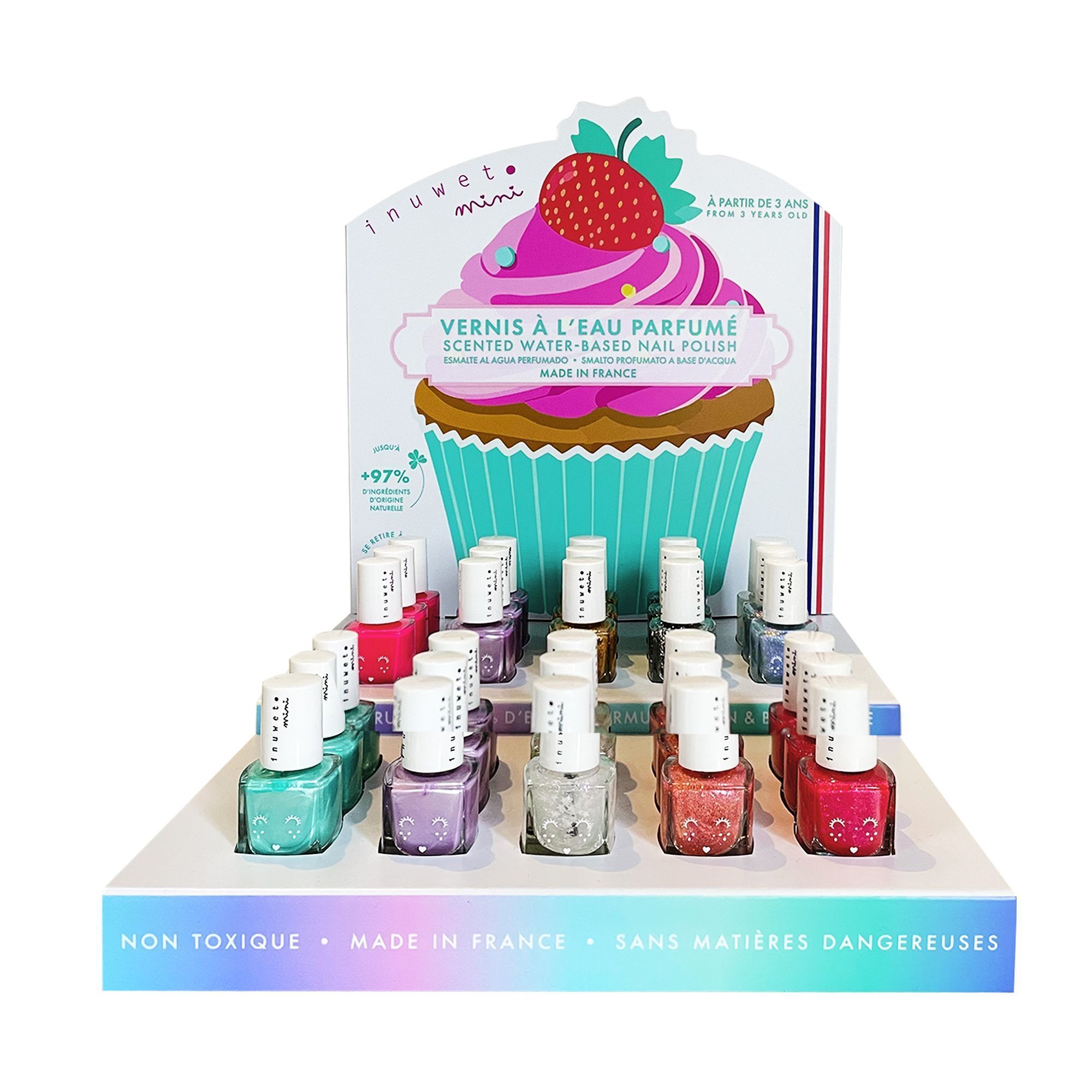 Esmaltes de uñas a base de agua