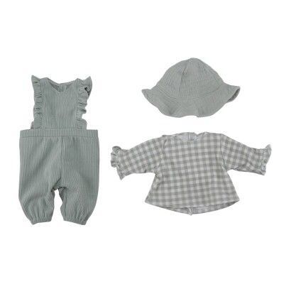 ROPITA DE MUÑECA CUADROS VERDE LITTLE DUTCH