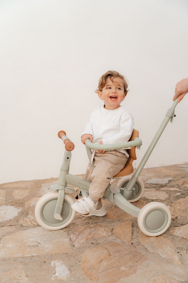 TRICICLO CON BARRA VERDE LITTLE DUTCH - Imagen 4