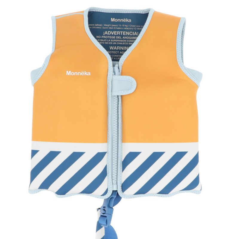 Chaleco Flotador Aprendizaje Stripes Blues & Beyond Tallas 2-3 y 3-6