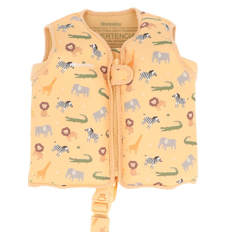 Chaleco Flotador Aprendizaje Wild Animals Tallas 2-3 y 3-6