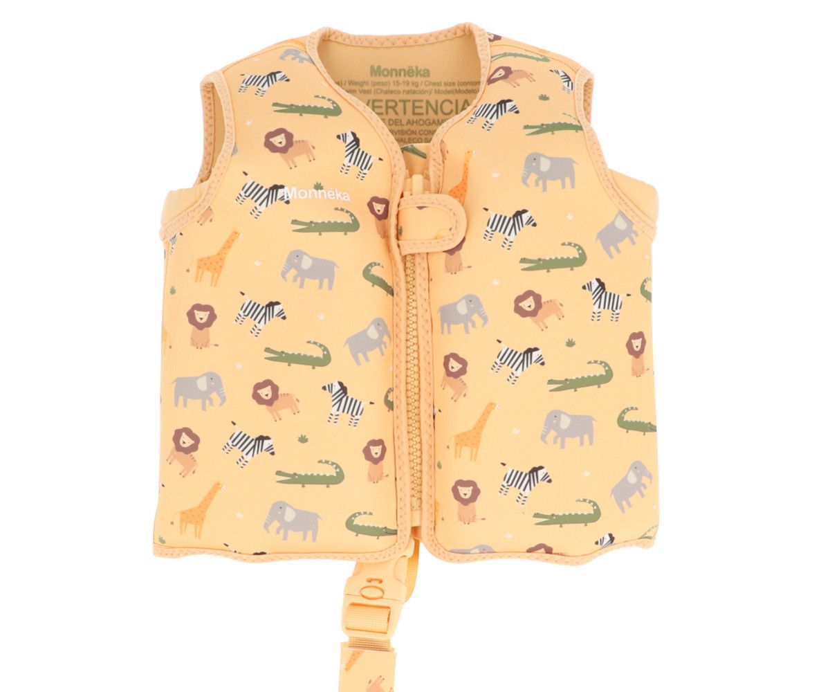 Chaleco Flotador Aprendizaje Wild Animals Tallas 2-3 y 3-6