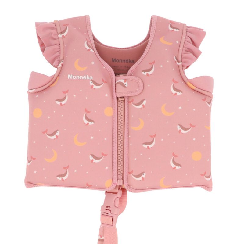 Chaleco Flotador Aprendizaje Whale Pink Tallas 2-3 y 3-6
