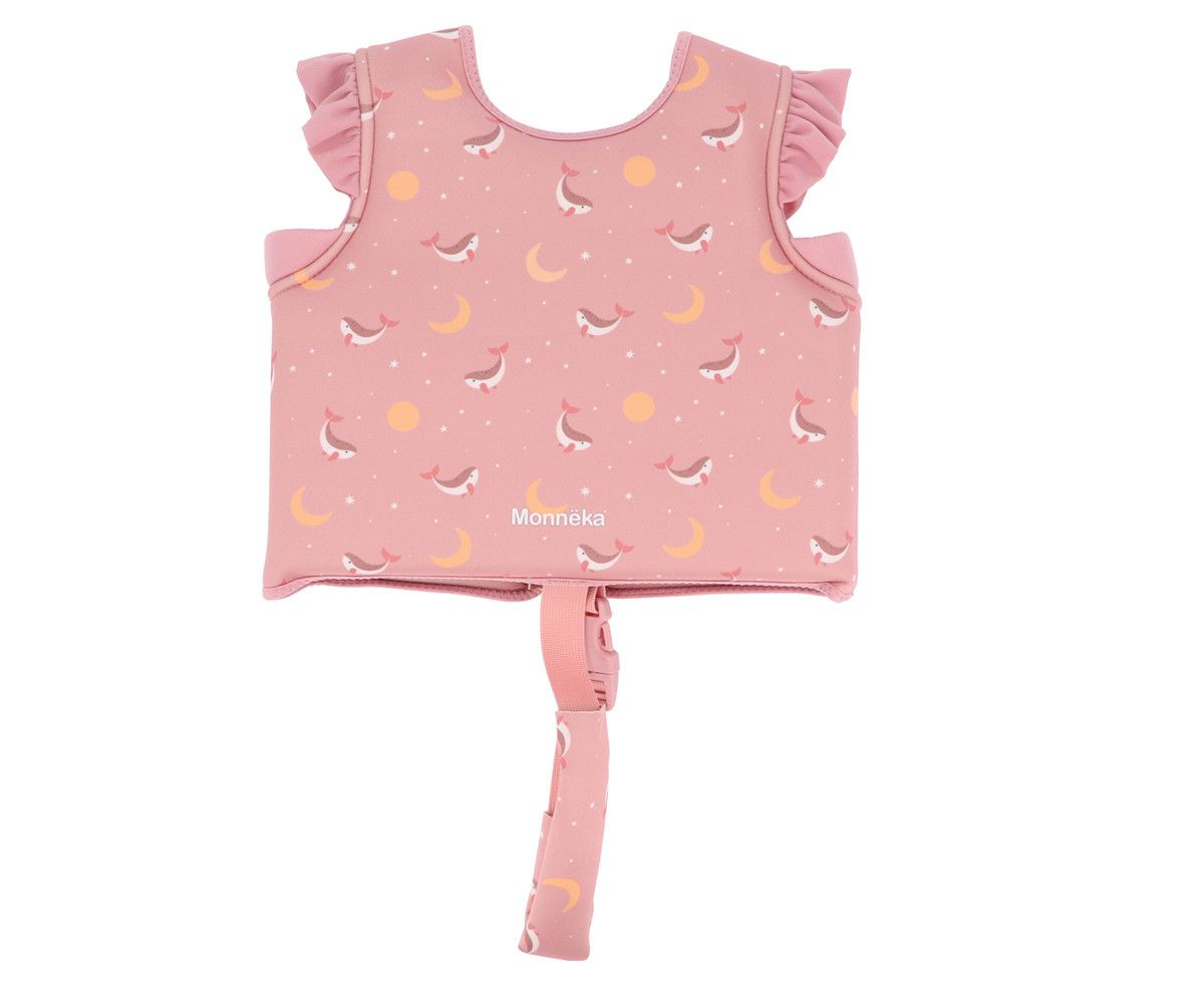 Chaleco Flotador Aprendizaje Whale Pink Tallas 2-3 y 3-6 - Imagen 2