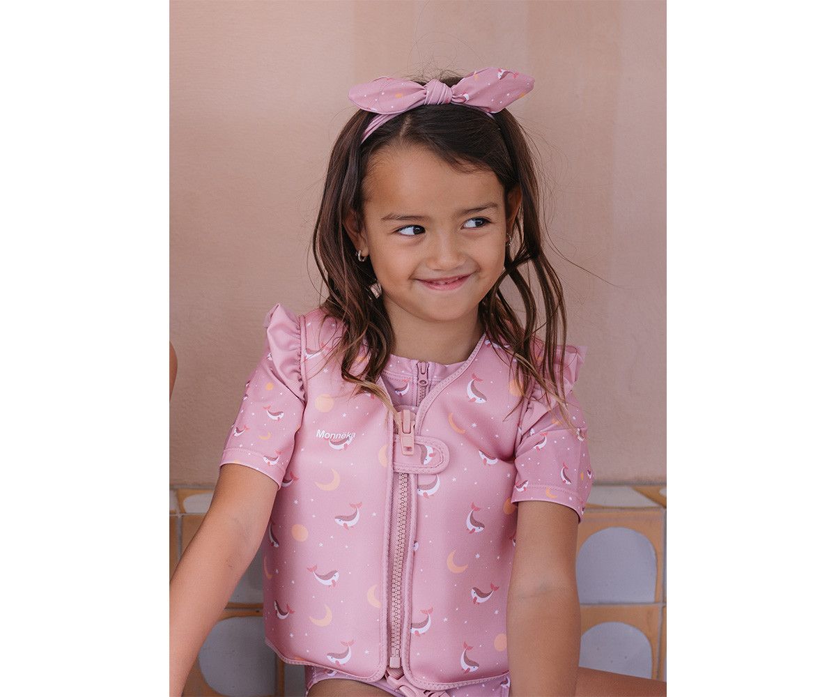 Chaleco Flotador Aprendizaje Whale Pink Tallas 2-3 y 3-6 - Imagen 4