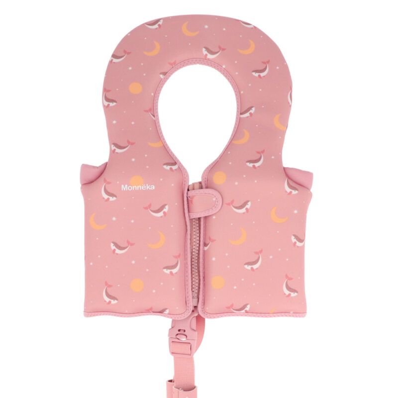 Chaleco Flotador Aprendizaje Whale Pink Talla 1-2