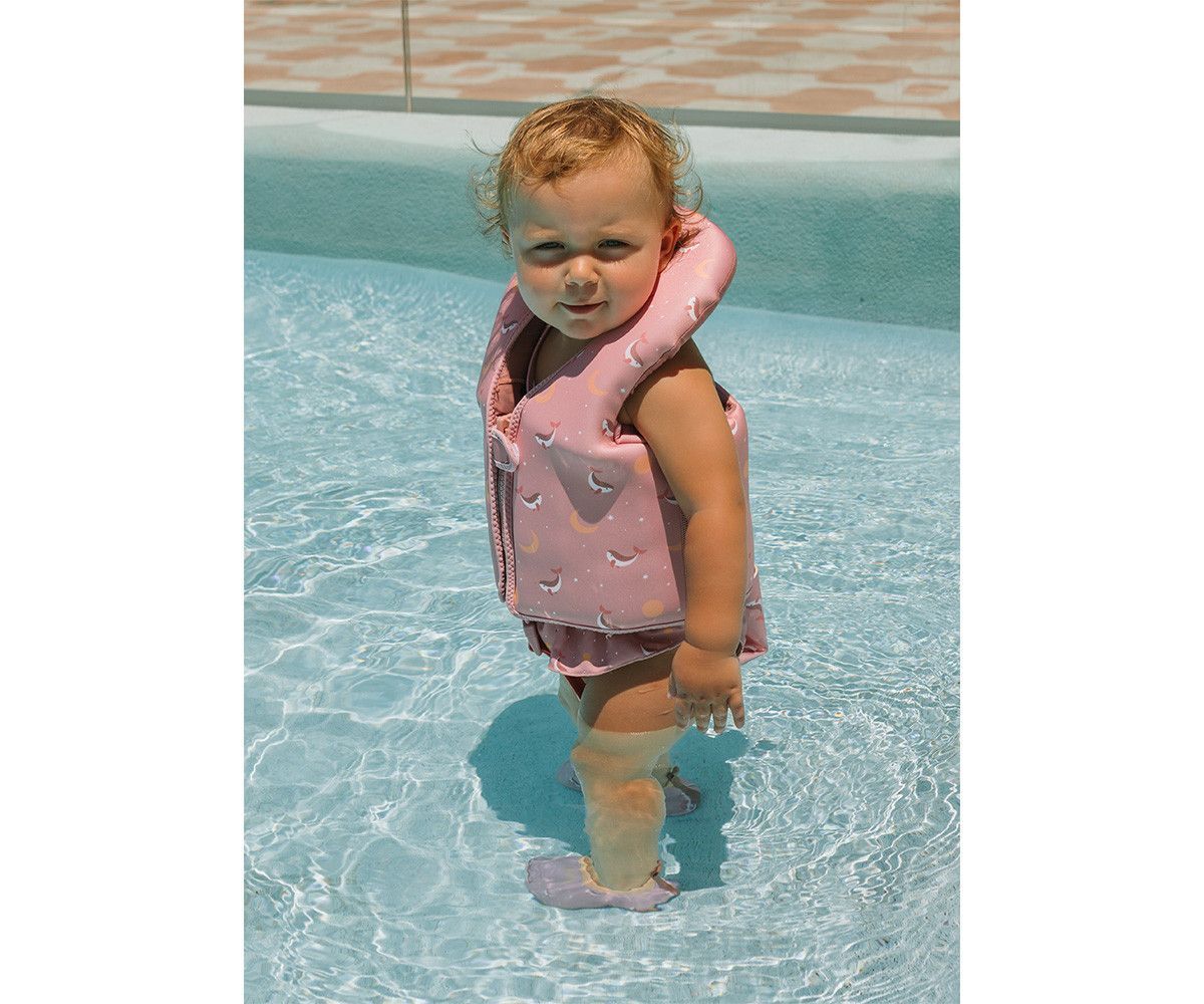Chaleco Flotador Aprendizaje Whale Pink Talla 1-2 - Imagen 3