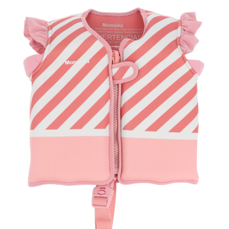 Chaleco Flotador Aprendizaje Stripes Bloom & Blush Tallas 2-3 y 3-6