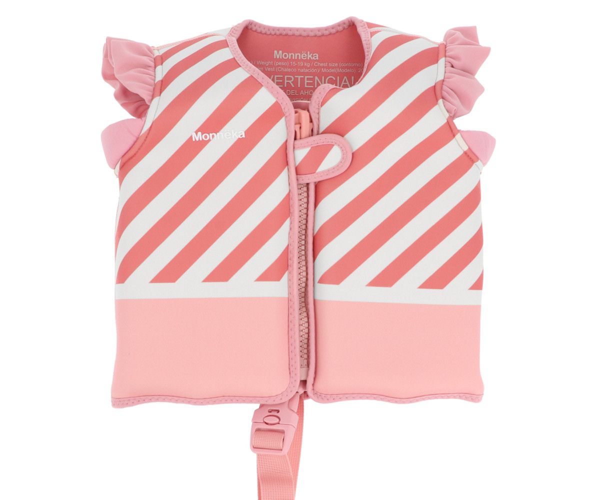 Chaleco Flotador Aprendizaje Stripes Bloom & Blush Tallas 2-3 y 3-6