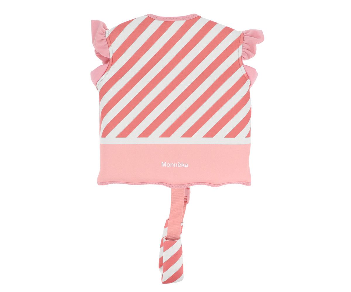 Chaleco Flotador Aprendizaje Stripes Bloom & Blush Tallas 2-3 y 3-6 - Imagen 2